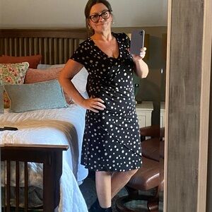 Polka Dot Wrap Dress GAP